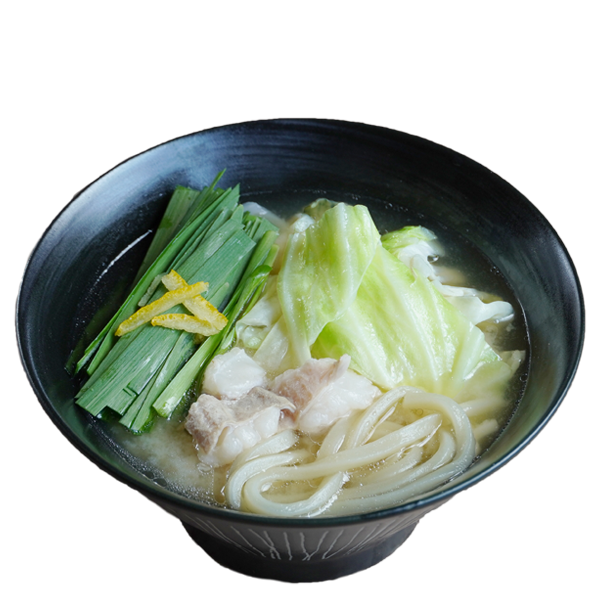 博多もつうどん（味噌味）