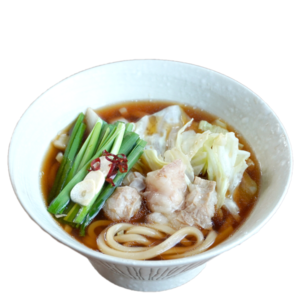博多もつうどん（醤油味）